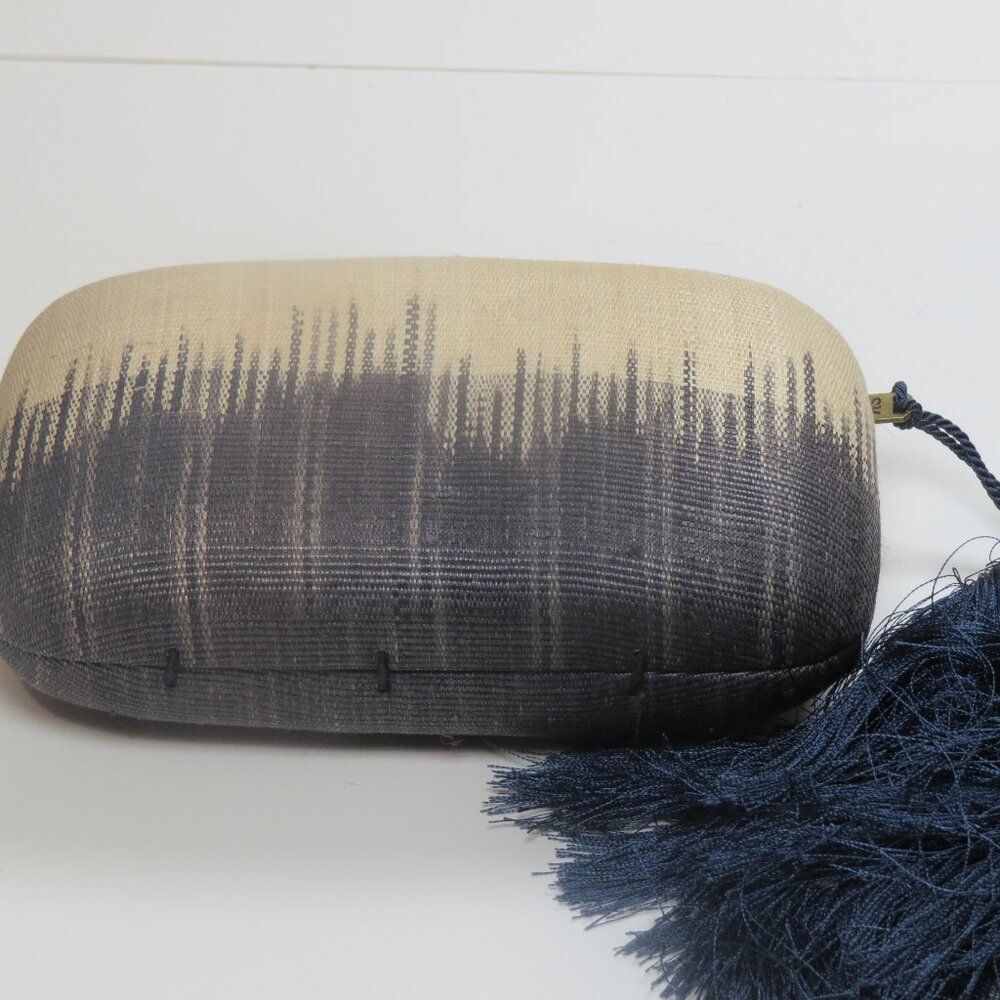 Serpui Marie Raffia Clutch Straw over the shoulder purse